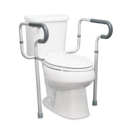 McKesson Height Adjustable Toilet Safety Rail - Senior.com Toilet Safety Frames
