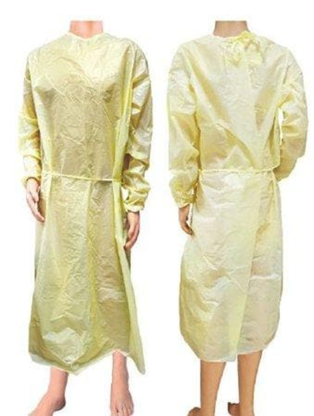 Protective Procedure Gown Yellow NonSterile AAMI Level 1 Disposable - Senior.com Isolation Gowns Level 1