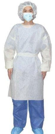Cypress Over-the-Head Protective Procedure Gown - NonSterile AAMI Level 2 Disposable - Senior.com Isolation Gowns Level 2