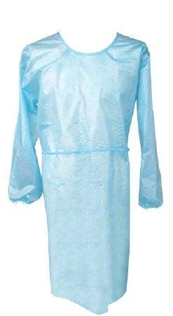Protective Procedure Gown Large Blue NonSterile AAMI Level 1 Disposable - Pack of 10 - Senior.com Isolation Gowns Level 1