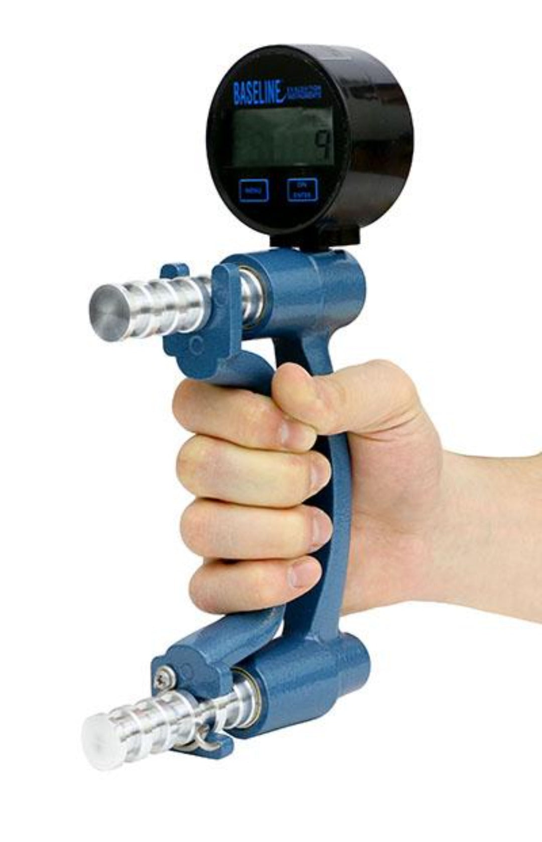 Baseline Hand Dynamometer - Digital LCD Gauge - ER™ 300 lb Capacity - Senior.com Strength Training Equipment