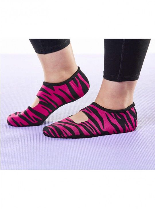 Nufoot Mary Janes - Women's Pink Zebra Betsy Lou Slippers - Senior.com Womans Slippers