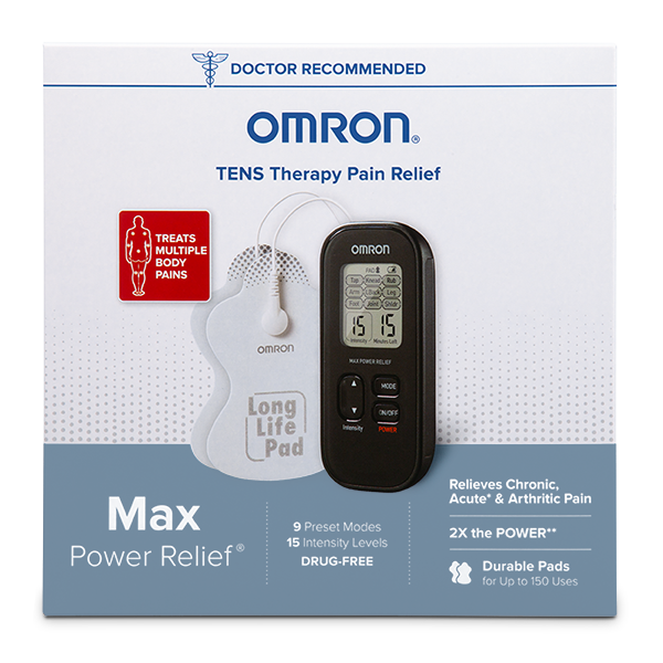Omron Max Power Relief TENS Unit with Long Life Pads - Senior.com TENS Units
