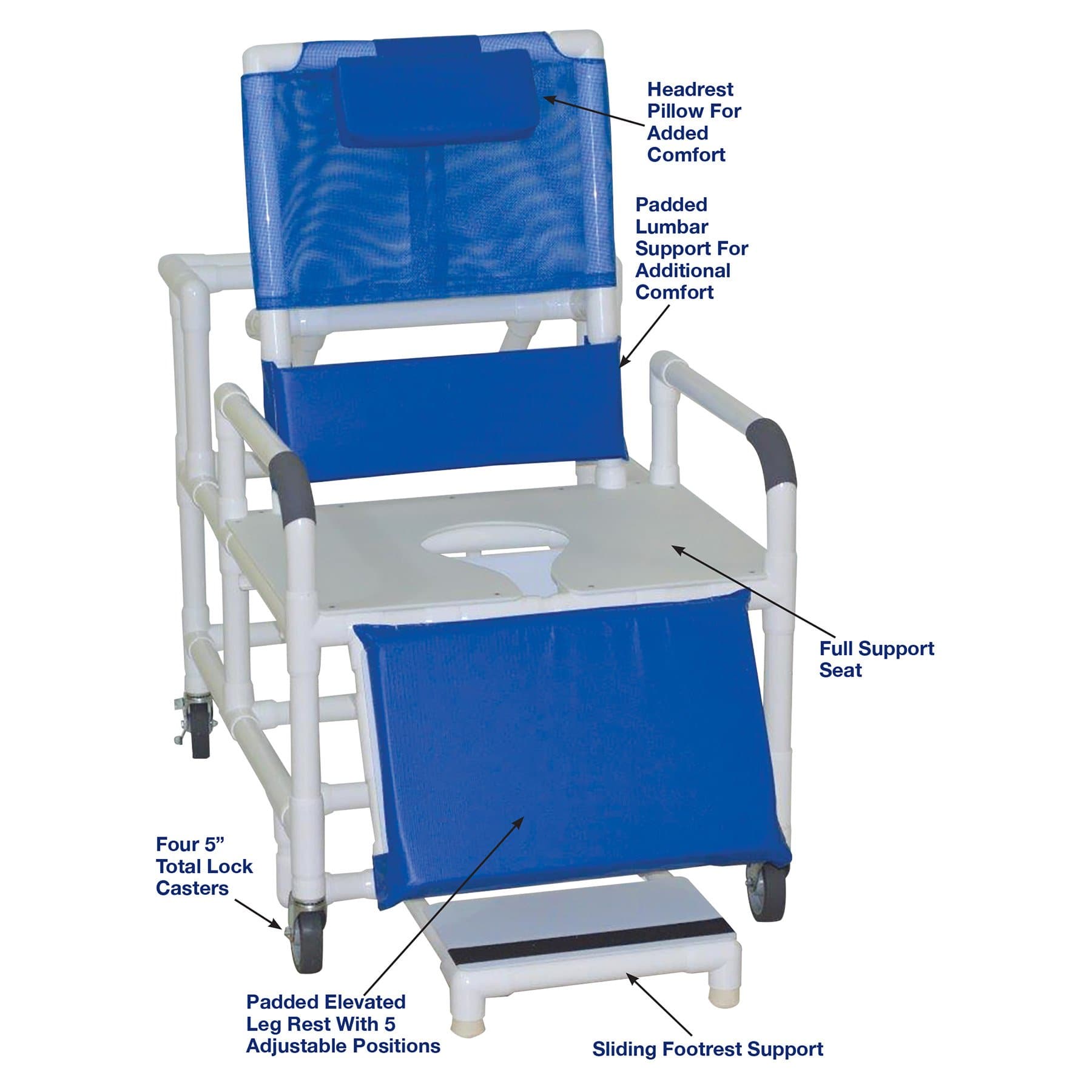 Bariatric pvc shower discount chair