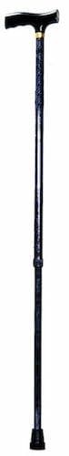 Essential Medical Supplies Steppin' Out® Folding Wood T-Handle Cane with Textured Finish - Senior.com Canes & Walking Sticks