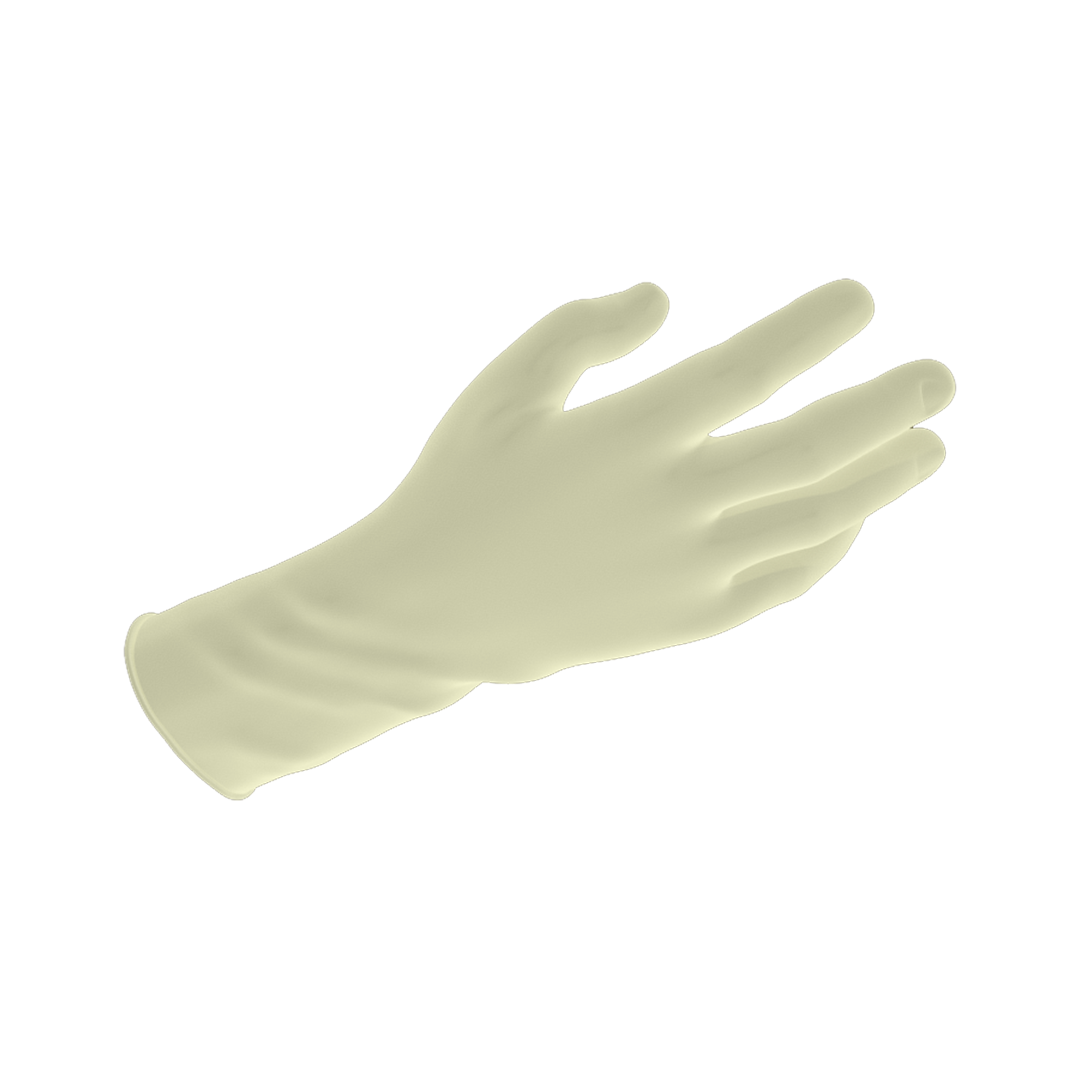 Dynarex Safe-Touch Latex Exam Gloves - Powder-Free - Senior.com Latex Gloves
