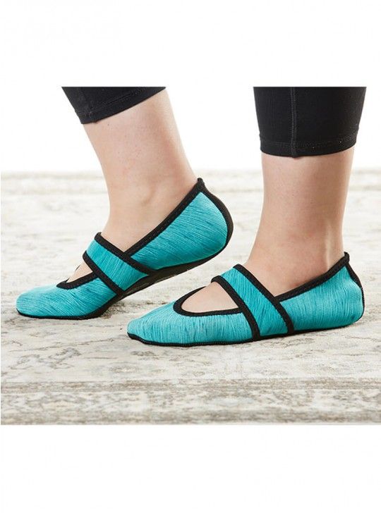 Nufoot Mary Janes - Women's Turquoise Betsy Lou Slippers - Senior.com Womans Slippers