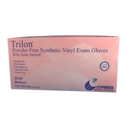 Trilon NonSterile Vinyl Standard Cuff Length Exam Gloves - Smooth Clear - Senior.com Exam Gloves