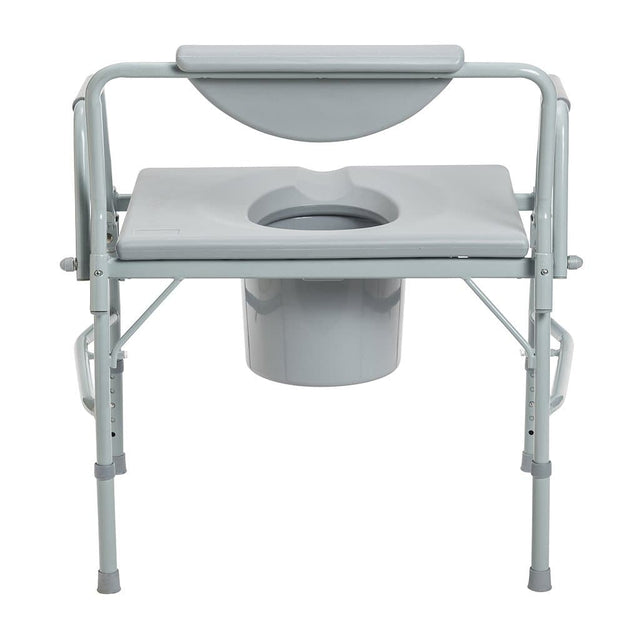 Drive Medical Bariatric Drop Arm Bedside Commode Chair 1,000 lb Cap