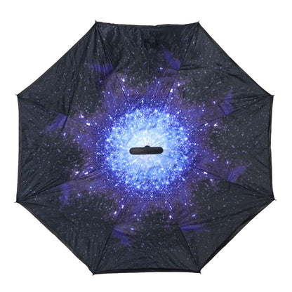 Topsy Turvy Designer Umbrellas - Drip Free Windproof - Galaxy - Senior.com Umbrellas