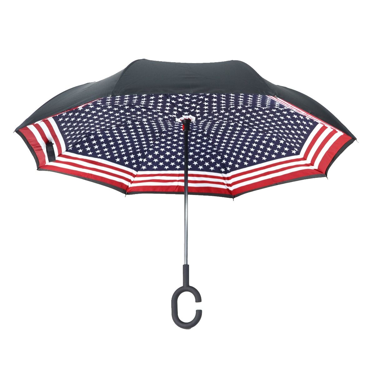 Topsy Turvy Designer Umbrellas - Drip Free Windproof - US Flag - Senior.com Umbrellas