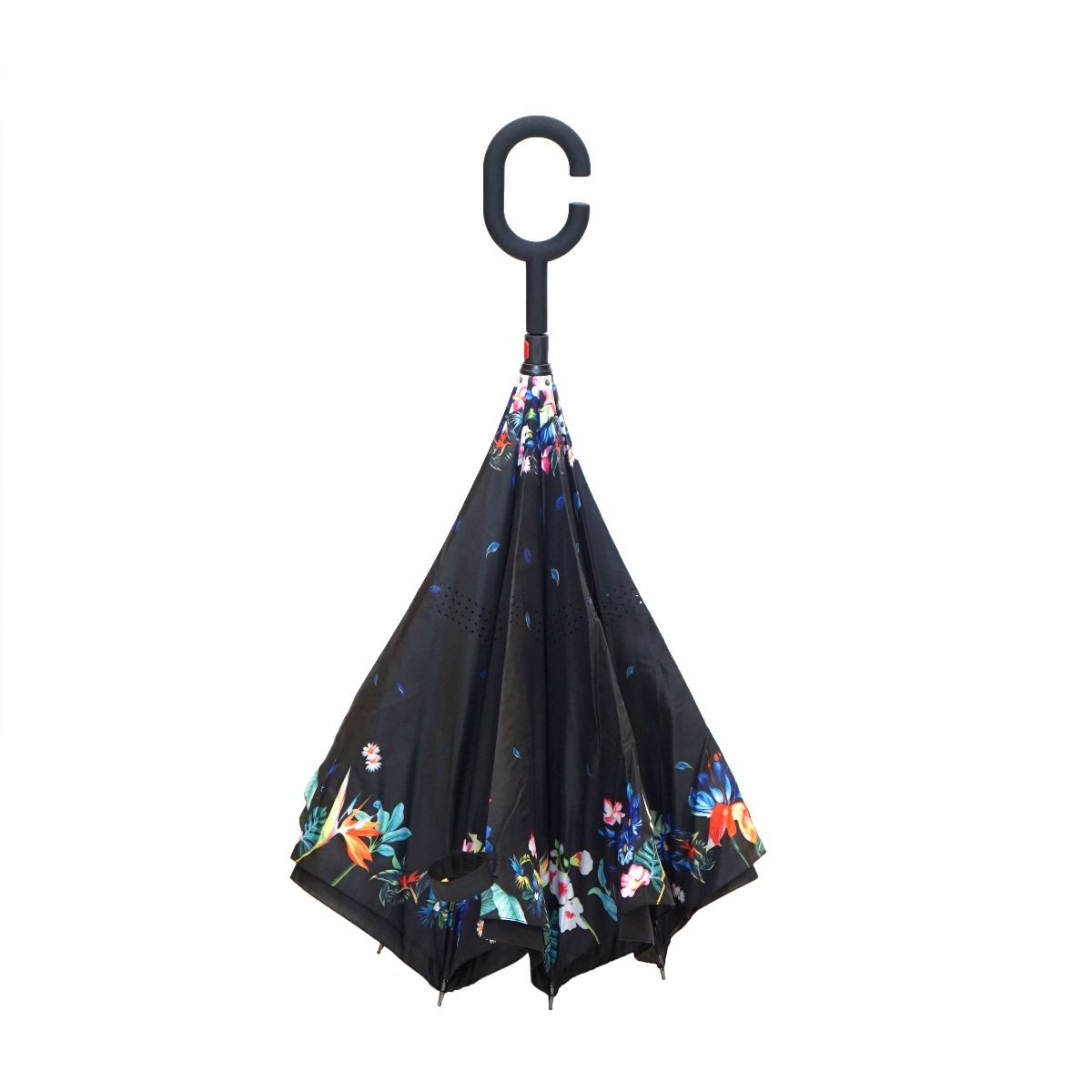 Topsy Turvy Designer Umbrellas - Drip Free Windproof - Birds of Paradise - Senior.com Umbrellas