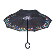 Topsy Turvy Designer Umbrellas - Drip Free Windproof - Birds of Paradise - Senior.com Umbrellas