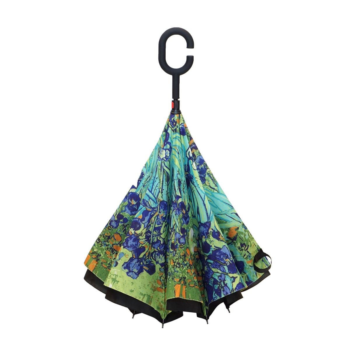 Topsy Turvy Designer Umbrellas - Drip Free Windproof - Van Gogh's Irises - Senior.com Umbrellas