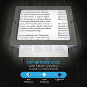 Magnipros 3X Large Full Page Magnifier - 12 LED Lights & Flip-Out Legs - Senior.com Magnifiers