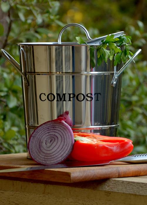 Exaco 2-N-1 Kitchen Compost Bucket - Holds 1 Gallon - Senior.com Compost Bins