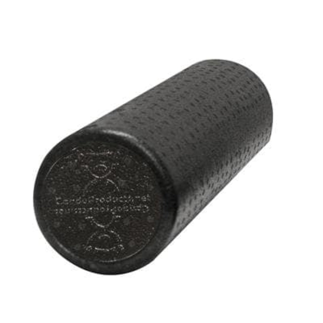 CanDo Foam Roller - Black Composite - Extra Firm - Round / 6 x 18