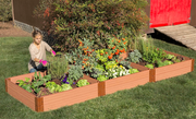 Frame It All Classic Sienna Raised Garden Bed with 1" Profile - Senior.com Raised Gardens