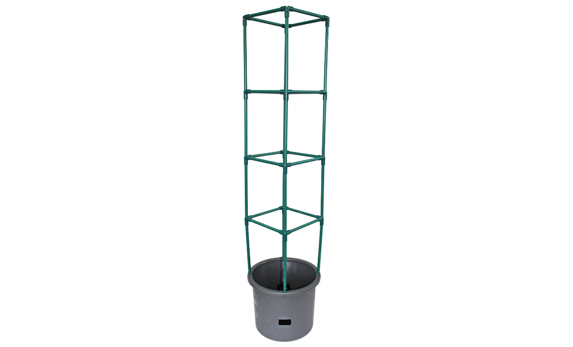 Frame It All Plant Tower - Height Adjustable Integrated Plant Support - Senior.com Planters