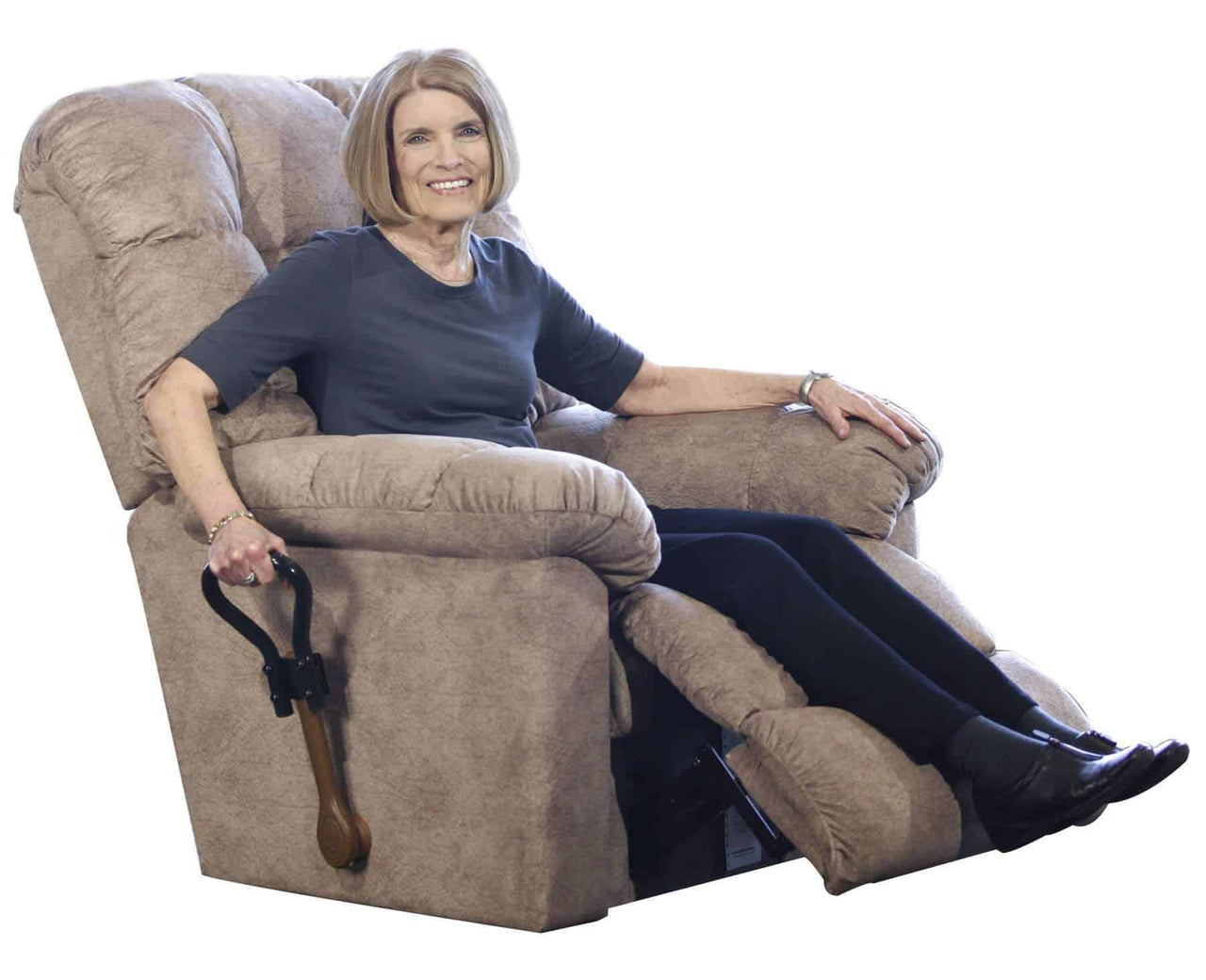 Stander Recliner Lever Extender - Ergonomic Curve Grip + Oversized Handle & Secure Fit for Easy Chair Recliner Handles - Senior.com Daily Living Aids
