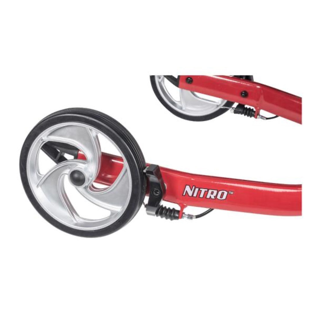 Drive Medical Nitro™ 3-Wheel Folding Rollator - Euro Style Walker - Senior.com Rollators