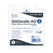 Dynarex SiliGentle AG Silver Silicone Foam Dressing - Senior.com Foam Dressings