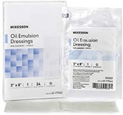 McKesson Performance Oil Emulsion Impregnated Gauze 3"X8" Sterile - Box of 24 - Senior.com Gauze Dressings
