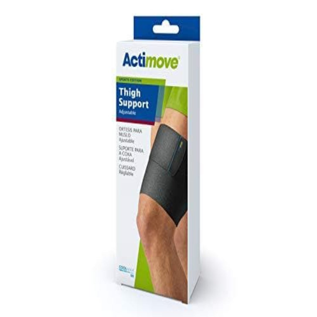 Actimove Adjustable Neoprene Thigh Support Universal Black - Senior.com Thigh Sleeve