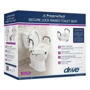 Drive Medical PreserveTech™ Secure Lock Raised Toilet Seat - Senior.com Raised Toilet Seats