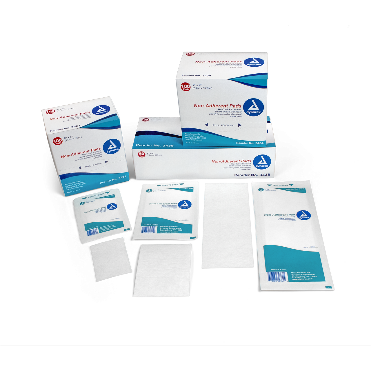 Dynarex Highly absorbent Non-Adherent Pads - Sterile - Senior.com Non-Adherent Pads