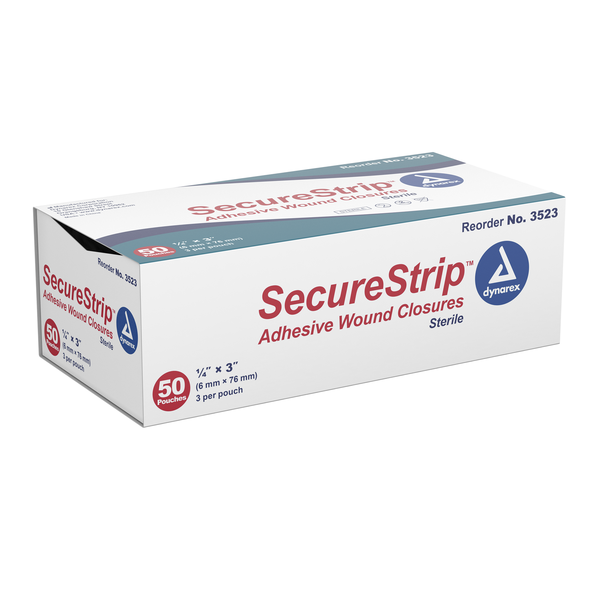 Dynarex Secure Strip Sterile Adhesive Wound Closure Strips - Senior.com Wound Strips