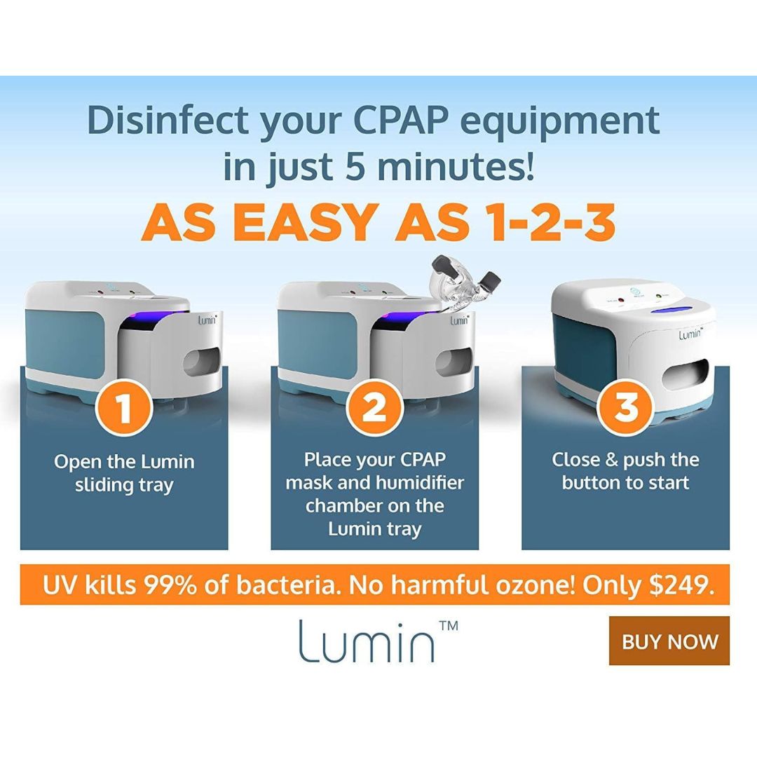 3B Lumin CPAP Cleaner - UV CPAP & N95 Mask Sanitizer and Disinfectant - Senior.com CPAP Cleaners