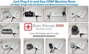 Zopec Medical Explore 8000 Universal Portable CPAP Battery & Power Bank - Senior.com CPAP Batteries