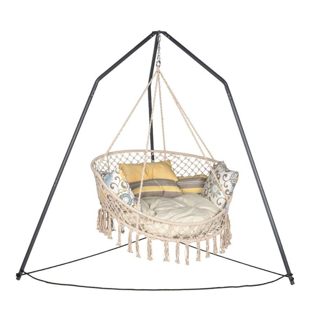 Bliss Hammocks Overhead Tripod Stand - For Hanging Chairs - Senior.com Hanging Chair Stands