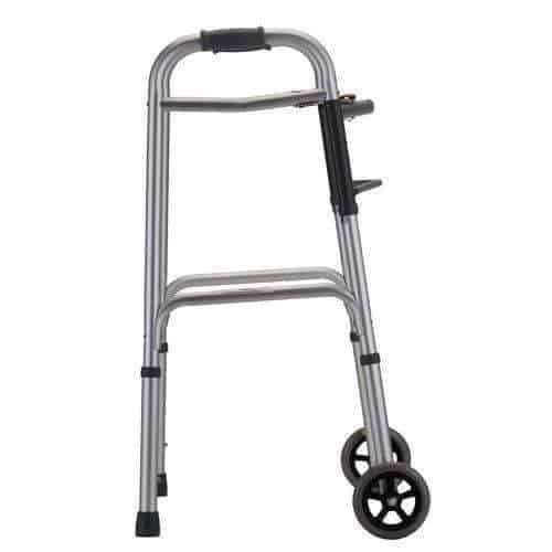 Nova Medical Heavy Duty Bariatric 2-Button Walker with 5" Wheels - Senior.com walkers