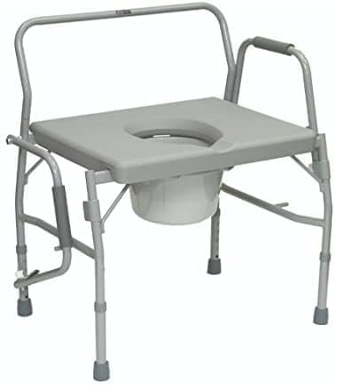 ProBasics Bariatric Drop Arm Commode - Extra Wide Seat - Open Box - Senior.com Commodes