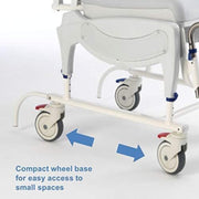 Aquatec Ocean Ergo Dual VIP Shower and Commode Chair with Tilt in Space - Senior.com Shower Chairs