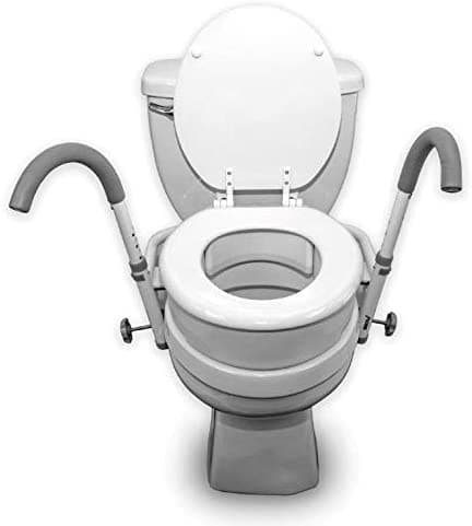 MOBB Ultimate Hinged Raised Toilet Seat w/ Ultimate Toilet Safety Frame