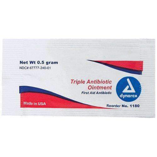 Dynarex Triple Antibiotic Ointment - 0.5 Gram Packets - Senior.com Skin Protection