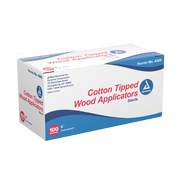 Dynarex Cotton Tipped Wood Applicators - 200 Per Box - Sterile - Senior.com Cotton Tipped Applicators