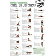 OPTP Stretch Out Strap XL with Training & Conditioning Poster - Senior.com Stretching Equipment