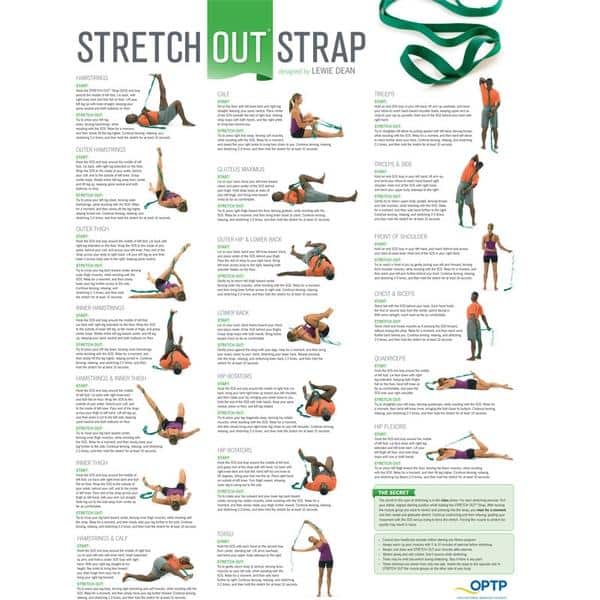  Stretch-Out Strap with Exercise Booklet : Sports & Outdoors