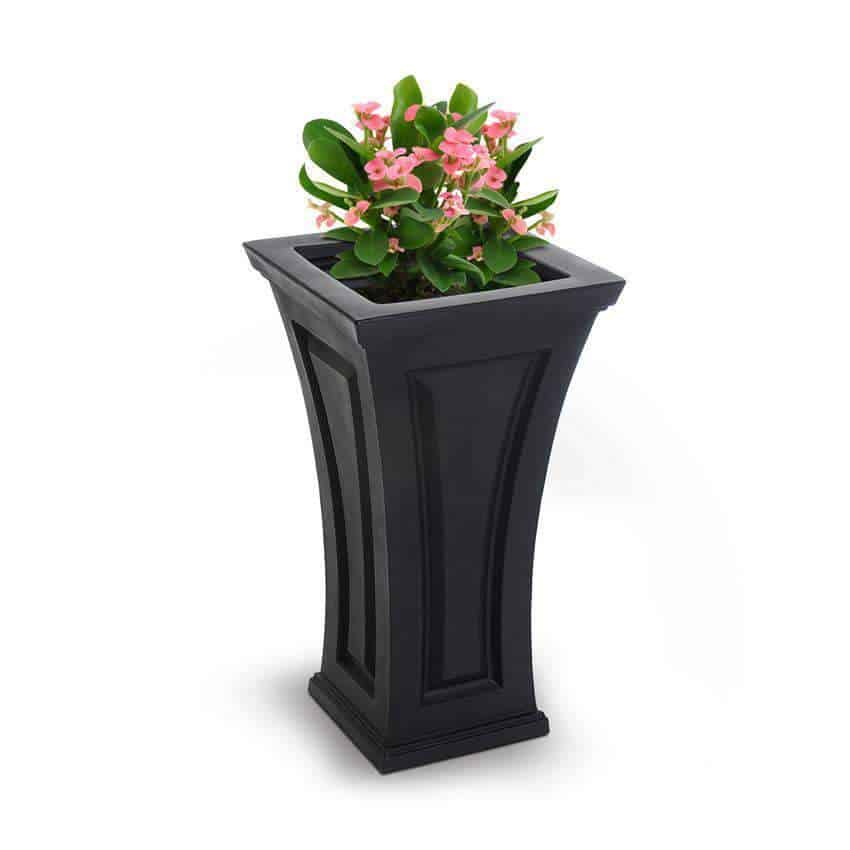 Mayne Modern Cambridge Tall Planters - 16" x 28" - Heavy Duty Construction - Open Box - Senior.com Planters