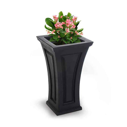 Mayne Modern Cambridge Tall Planters - 16" x 28" - Heavy Duty Construction - Open Box - Senior.com Planters