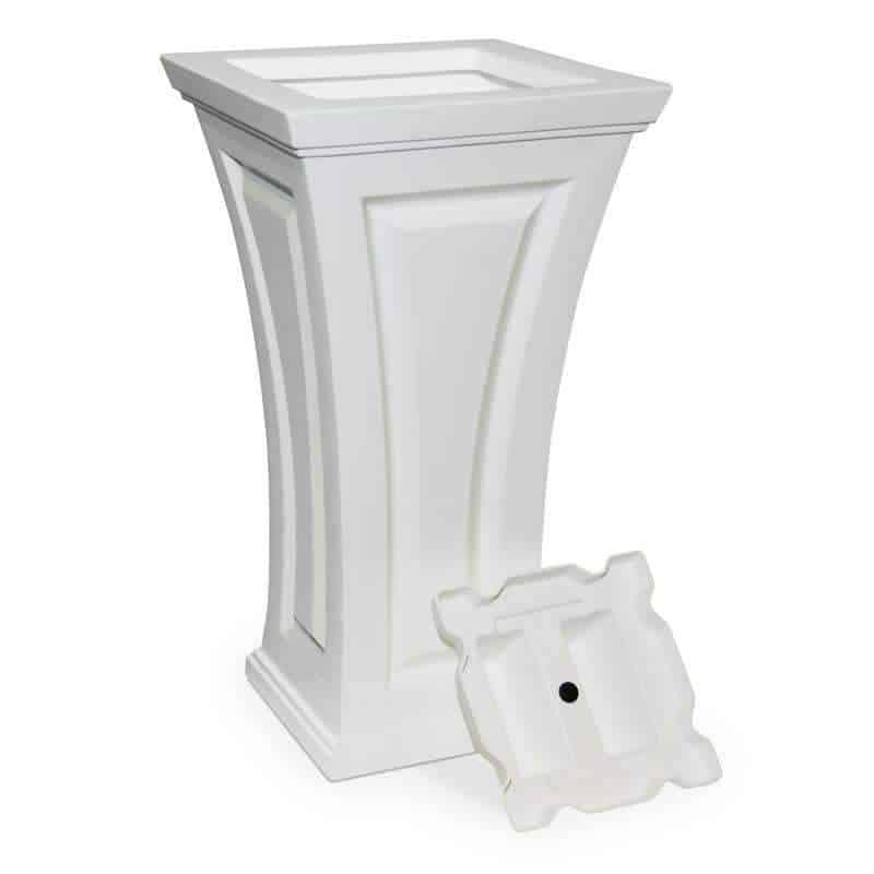 Mayne Modern Cambridge Tall Planters - 16" x 28" - Heavy Duty Construction - Open Box - Senior.com Planters