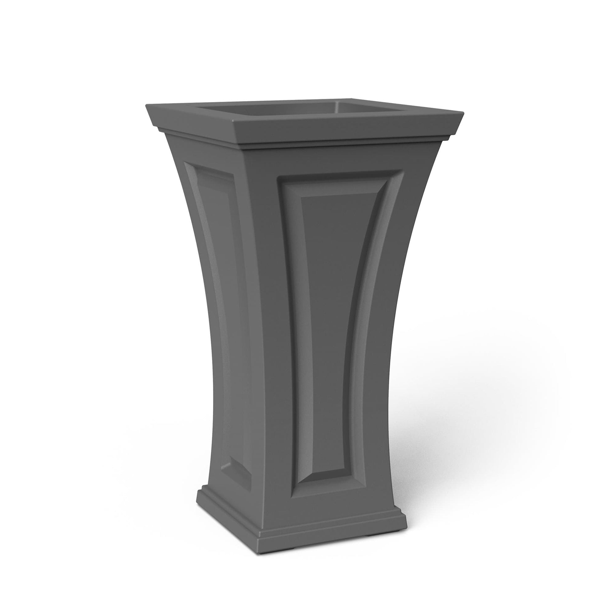 Mayne Modern Cambridge Tall Planters - 16" x 28" - Heavy Duty Construction - Open Box - Senior.com Planters