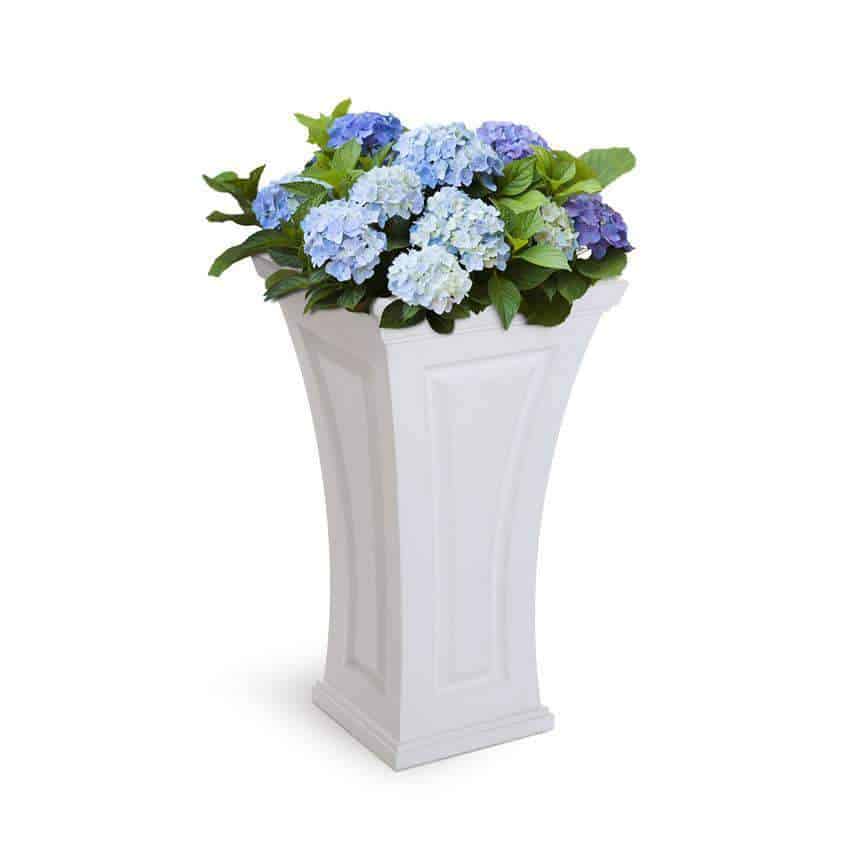 Mayne Modern Cambridge Tall Planters - 16" x 28" - Heavy Duty Construction - Open Box - Senior.com Planters