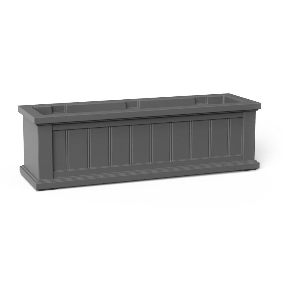 Mayne Cape Cod Window Box Planters with Double Wall 3 Foot