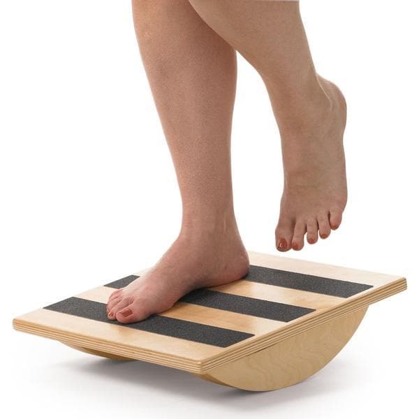 OPTP Wooden Uniplane Rocker - Great For Ankle Exercsing & Strengthening - Senior.com Physical Therapy
