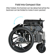 Foldawheel PW-800BM Lightweight Portable Power Wheelchair - Senior.com Power Chairs